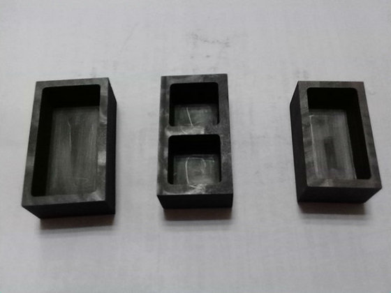 Single Cavity Graphite Ingot Mold For Gold Made From High Density Fine