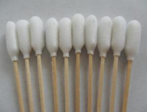 Wholesale cotton stick: Wooden Stick Foam-Covered Cotton Swabs
