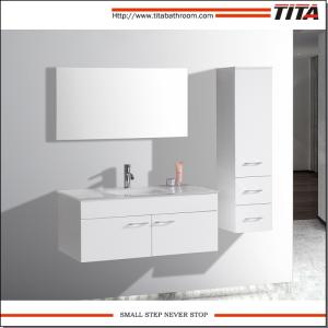 Eco-friendly Wall-mounted Lacquer PVC Bathroom Cabinets TM8117