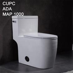 Wholesale siphonic: 1 Piece Compact Elongated Comfort Height Toilet Commode Siphon Wc Integrated