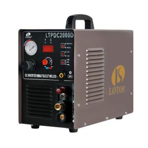 Wholesale industry air compressor: LOTOS LTPDC2000D Non-Touch Pilot Arc Plasma Cutter Tig Welder and Stick Welder 3 in 1 Combo Welding