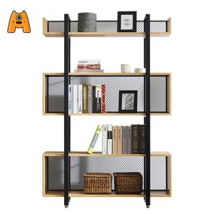 Wholesale metal bookshelf: Modern Design Furniture Home Office Metal  Wooden Open Display Square Bookcase Bookshelf in Korea