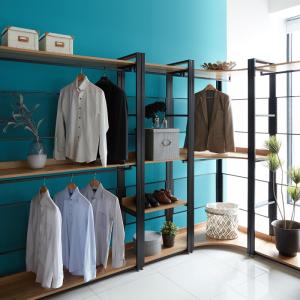 Wholesale walk: Modern Bedroom Furniture Metal  Wood Display Wardrobe Dresser Walk in Closet System  in Korea