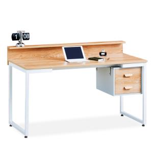 Wholesale pc: Modern Home Office Furniture Wooden Metal Frame Desk Escritorio PC Study Laptop Computer Table Desk