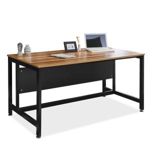 Wholesale Office Furniture: Industrial Modern Design Wooden Black Metal Leg Home Office Computer Writing Study Desk Table
