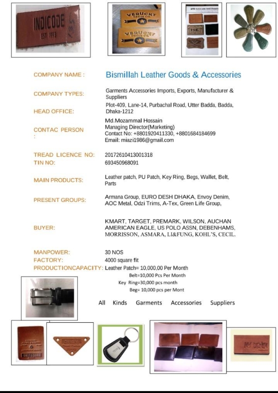 Bismillah Leather Goods & Accessories Ltd. Company Logo