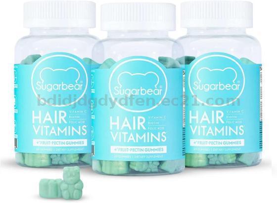 Sugar Bear Hair Vitamins Vegetarian Gummies, 60 Pieces(id:11788304 ...