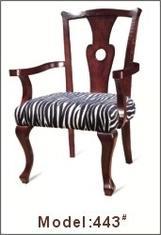 Wholesale coffee chair: Gelaimei Stardard Size Solid Wood Arm Chair Customized Classical Design