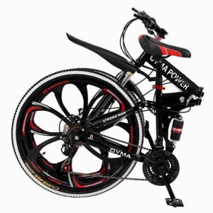 Wholesale 70 70 15 tire: 26'' Folding Mountain Bike Shimanos 21 Speed Bicycle Full Suspension MTB Bikes