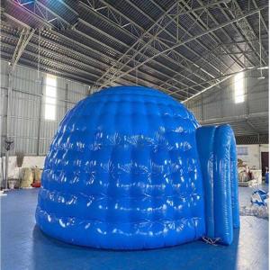 Wholesale igloo: Inflatable Tent Inflatable Blue Igloo Semi-circular Double Layer Yurt Tent Wholesale igloo: Inflatable Tent Inflatable Blue Igloo Semi-circular Double Layer Yurt Tent