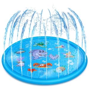 Wholesale indoor playground for sale: Sprinkler Splash Mat 68 Kids Pool Outdoor Lawn Water Toys Water Splash Pad