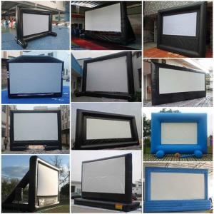 Wholesale balloon pump: Giant Customized Black Inflatable Projection Screen for Outdoor Cinema