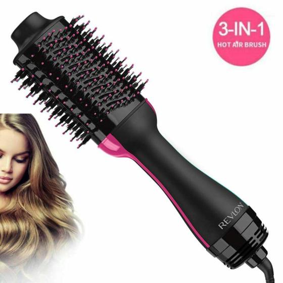 Revlon One-Step Hair Blow Dryer Volumizer Straightener Hot Air Brush ...