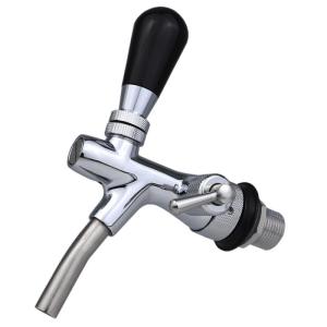 Wholesale chrome plated switch: Food Grade AISI 304 Adjustable Keg Beer Tap Faucet