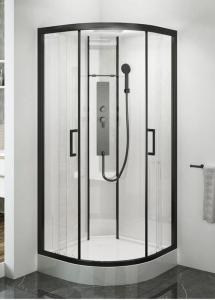 Wholesale curved safety glass: C80026A Silicone Free Curved Shower Room