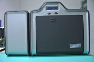 Wholesale pvc abs pet petg: Fargo HDP5000 Retransfer Plastic Card Printer Dual-Sided