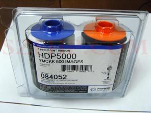 Wholesale hdp ribbon: YMCKK Ribbon 84052 for Fargo HDP5000 ID Card Printer