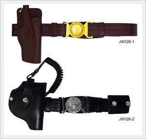 Wholesale leather belt: Military Army Police Belt Leather Gun Holster Belt