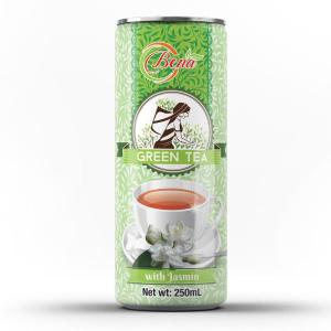 Wholesale green tea: Premium 250ml Cans Green Tea with Jasmine Drink From BENA Own Brand