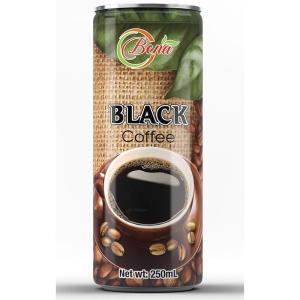 Wholesale slimming coffee: 250ml Slim Canned Black Coffee Drink Viet Nam Style From BENA Beverage Brand