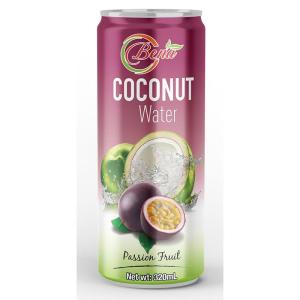 Wholesale canned coffee manufacturers: Fresh Juice 320ml Canned Coconut Water with Passion From BENA