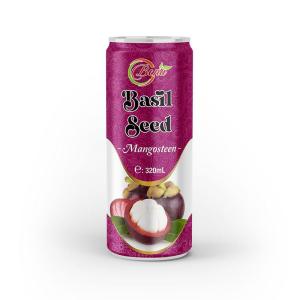Wholesale canned lychees: Basil Seed Mangosteen Drink Own Brand From BENA Companies Export Soft Drink