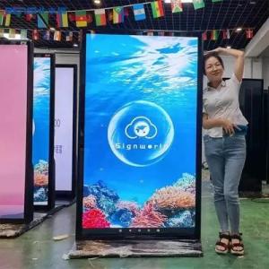 Wholesale full color led screen: 75 100 Inch Indoor Touch Screen Advertising Kiosk CMS Software LCD Displays