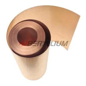 Wholesale beryllium copper alloy: CUBE2 Copper Beryllium Alloy Strip Annealing QBE2 0.2mmx250mm for Spring