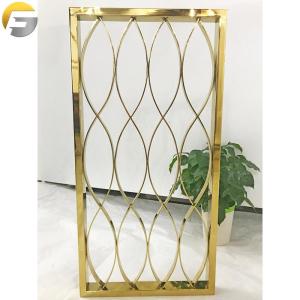 Wholesale partition: Metal Screen Partitions Stainless Steel 201 Hotel Living Room Divider