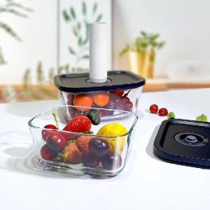 Wholesale top quality: Top Quality High Borosilicate Glass Food Storage Vacuum Container