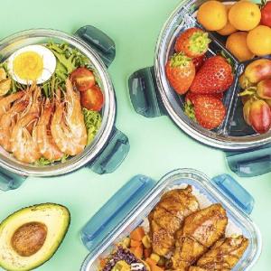 Wholesale outdoor lunch container: Meal Prep Glass Lunch Box Food Storage Container Kitchen Kitchenware BPA/PVC-Free Venting Fresh
