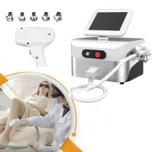 Wholesale electric hair removal: Portable 3-wavelength Diode Laser 755 808 1064 Permanent and Painless Hair Removal Machine