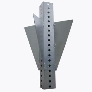 Wholesale square tube: Road Safety Telescoping Pre-punched Power Coated Steel Street Name Square Tube Sign Post