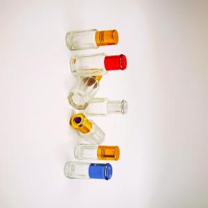 Wholesale perfume essential oil: 2ml 3ml 6ml 10ml 12ml Octagon Attar Glass Perfume Essential Oil Roller Ball Bottles with Plastic Gla