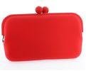 New Fashion Red Pochi IV Cosmetic Makeup Bags / Silicone Makeup Purse