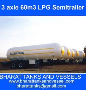 Wholesale trailer tank: 3axle 60m3 LPG Semitrailer