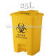 Sell Eco-friendly hospital 15L indoor plastic foot pedal medical waste bin