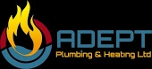 Adept Plumbing and Heating Company Logo
