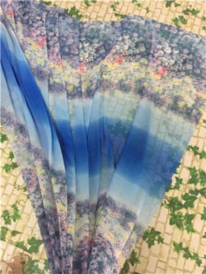 3d chiffon fabric