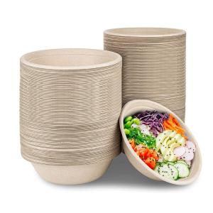 Wholesale paper bowl: Bagasse Pulp Bowl Instead of Compostable Bowl Heavy Environmental Protection Natural Sugarcane