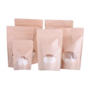 Wholesale no. lock: Biodegradable Laminated Waterproof Kraft Paper Bag for Coffee and Tea