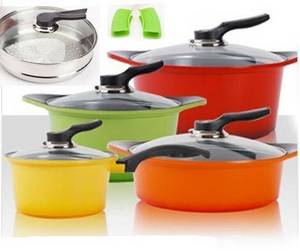 Wholesale color steel machine: Color Ceramic Coated Cookware