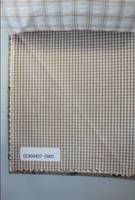 Sell naturally colored organic cotton woven fabric gingham