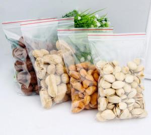 Wholesale canned seafood: Eco Friendly LDPE Ziplock Bags with Red Line Lip