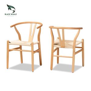 Wholesale office furniture: Accent Sillas De Oficina Rope Desk Computer Arm Wishbone Wood Office Furniture Chairs Manufacturer