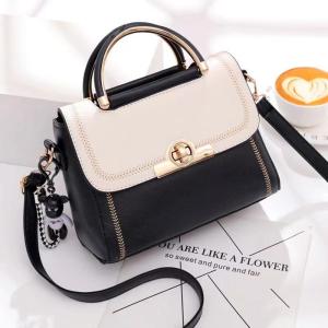 Wholesale bag leather: Korean Version Popular Girls Lady Fashion PU Leather Purses with Bear Pendant Small  Shoulder Bags