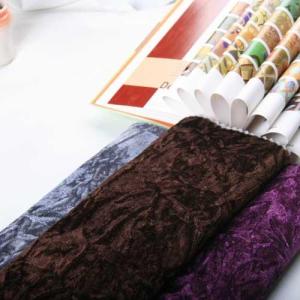 Wholesale velvet fabric for sofa: Crushed Velvet