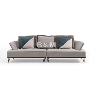 Wholesale italian furniture: Armrest Fabric Sofa  Eco-friendly Fabric Sofa   Modern Minimalist Fabric Sofa