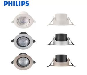 Wholesale 5mm led lamp: PHILIPS DL264 Metal LED Downlight 3.5W 6500K D75 BK 929003239909