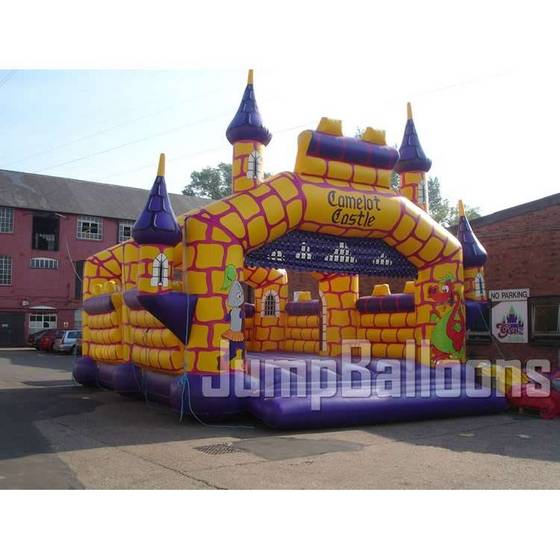 inflated jumping castle